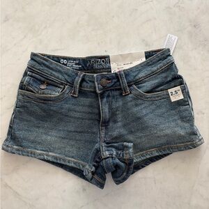 Arizona Womens Low Rise Juniors Denim Short